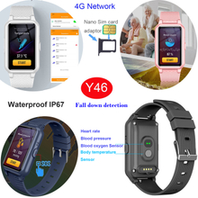 2023 New Design 4G Elderly GPS Tracker Watch with Body Temperature Y46