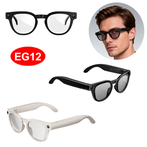 &Oacute;culos de c&acirc;mera inteligentes de tradu&ccedil;&atilde;o em tempo real &agrave; prova d'&aacute;gua com assistente de voz AI