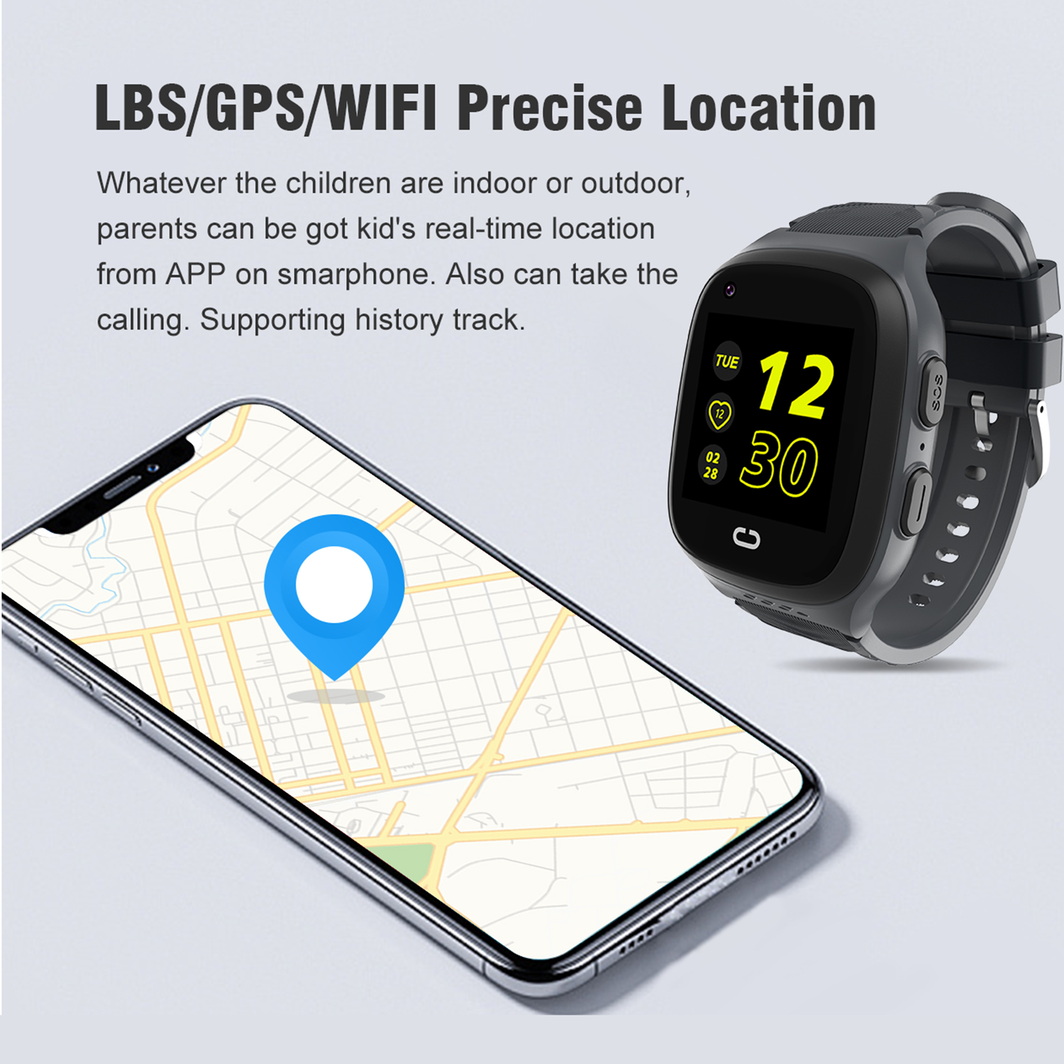 LTE Waterproof security Kids Women Smart Watch GPS Tracker D58