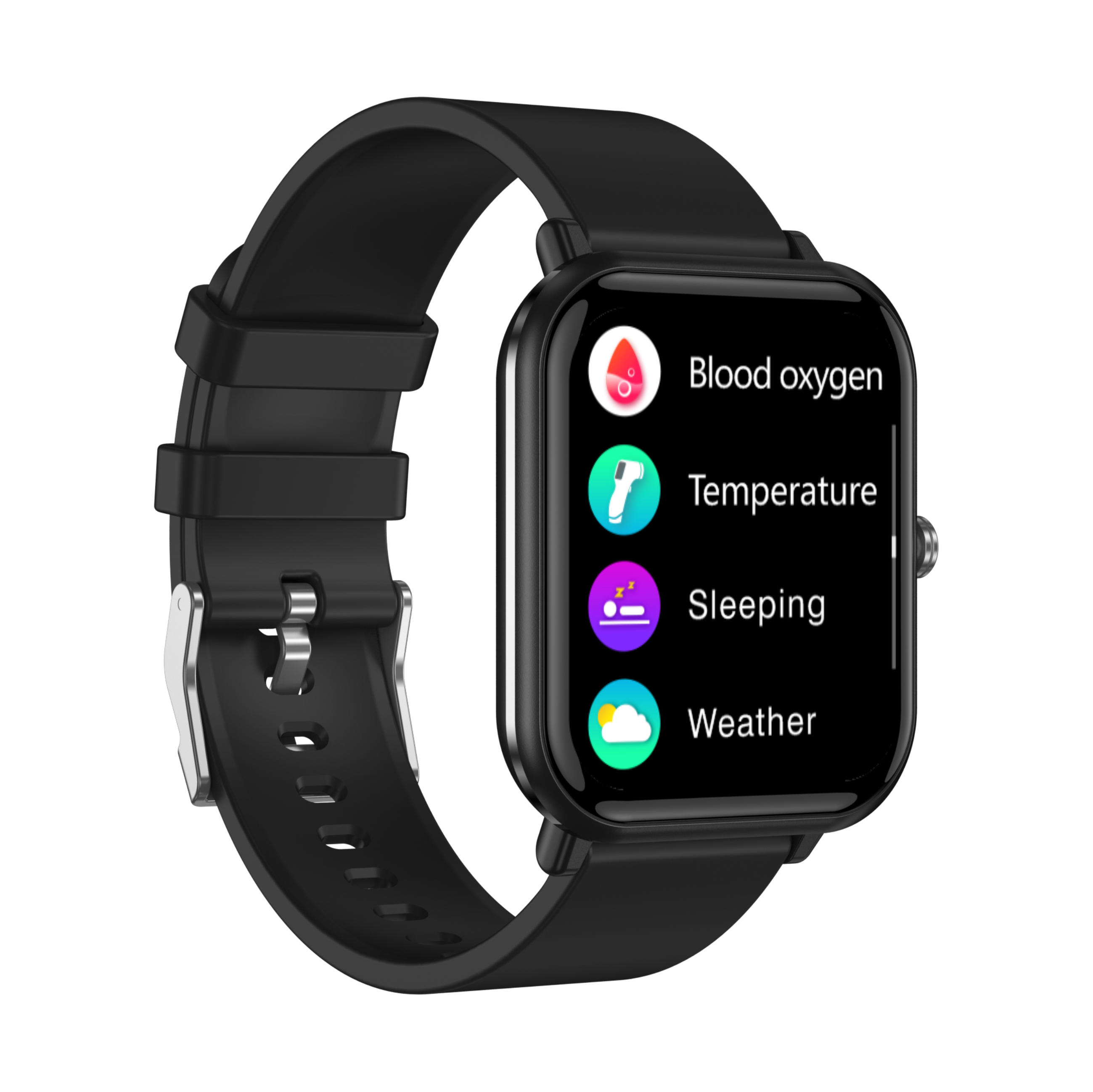 Amazon IP68 Waterproof Smart Watch with BP SPo2 for Health Management 