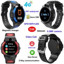 Quality LTE Waterproof Unsex Kids GPS Watch Tracker with Camera D38