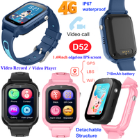 Detachable 4G smart kids GPS watch with video call D52