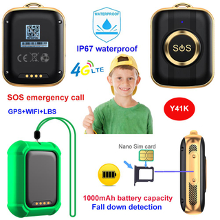 Mini pendentif GPS pour &eacute;tudiants 4G, avec mode classe de g&eacute;o-cl&ocirc;ture Y41K