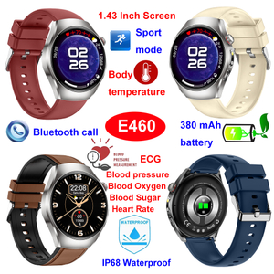 IP68 wodoodporny EKG SOS zadzwoń inteligentny zegarek Bluetooth E460